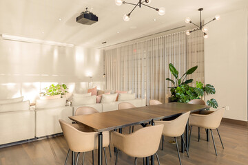 modern dining room
