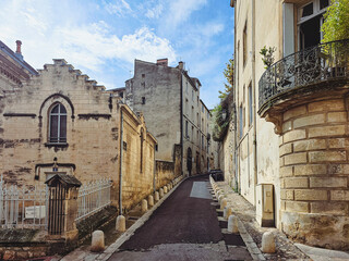 Quaint Narrow Alley with Rustic Charm ion the old town of Montpellier