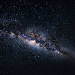 Majestic Milky Way Galaxy Displaying Cosmic Dust and Countless Stars in Night Sky