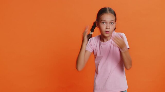 Girl raising hands asking what why reason of failure, demonstrating disbelief irritation by troubles trendy social media meme anti lifehacks ridicules people who complicate simple tasks for no reason