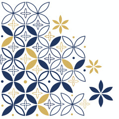 Fototapeta premium Modern Geometric Floral Pattern Set – Abstract Leaf Mandala Designs in Minimalist Black, Grey, and Yellow for Backgrounds, Textile Prints, and Wall Art.