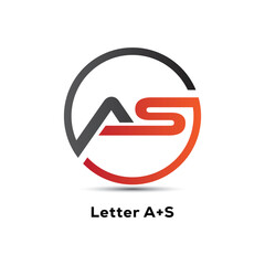 as letter initial round creative logo design