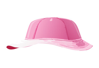Fototapeta premium Pink Baseball Cap with Simple Design