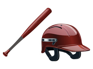 Baseball Bat and Helmet Set