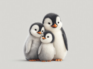 Wesołe pingwiny na biegunie polarnym