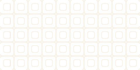 Abstract geometric pattern with crossing thin golden lines on white background. Seamless linear rapport. Stylish fractal texture. Vector pattern to fill the background, laser engraving and cutting.