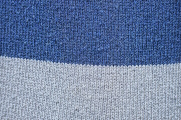 blue gray fabric texture of woolen blanket on the sweater