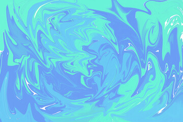 colourfull marble blue green texture background