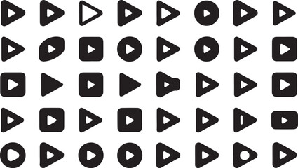 Play button design a professional high resolution graphic for digital media playback