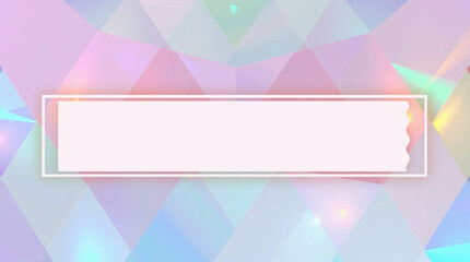 A colorful prism background with a lace frame