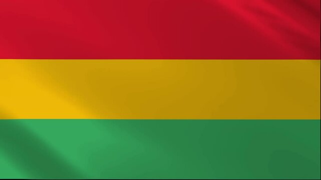 Animated Pan African flag Waving. Black History Month And Juneteenth background animation. Copyspace included for title, message, or branding