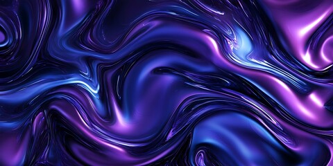 Obraz premium Abstract purple and blue liquid swirl background