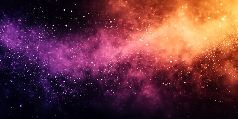 Fototapeta premium Abstract purple orange glitter sparkles background