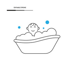 Newborn Icon Vector Design.