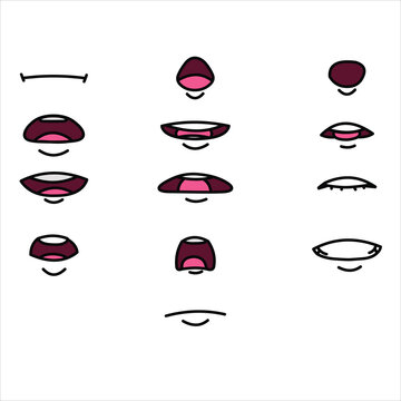 vector frame by frame mouth expressions lipsync animation