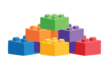 Scattered Toy Bricks for Kids
