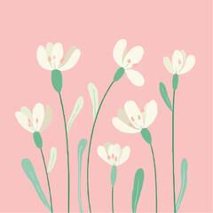 Naklejka premium pink flower background