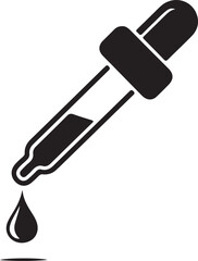 High resolution pipette dropper icon design on a white background suitable for websites applications and presentations