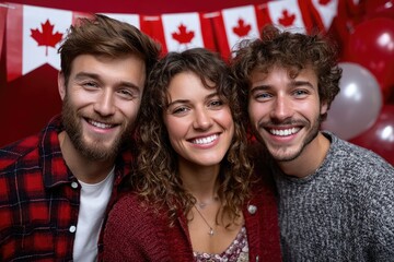 Flag flutter light: Happy Canada Day, golden ray, heritage beat, sky wave, quiet strength, border peace, neighbor bond, native echo, forest breath, glacier shine, honest path, anthem soul