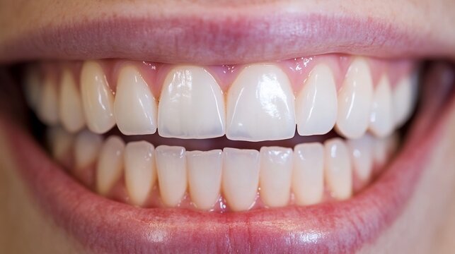 Side by side comparison of a patients teeth before and after dental bonding high definition clinical lighting natural tooth texture