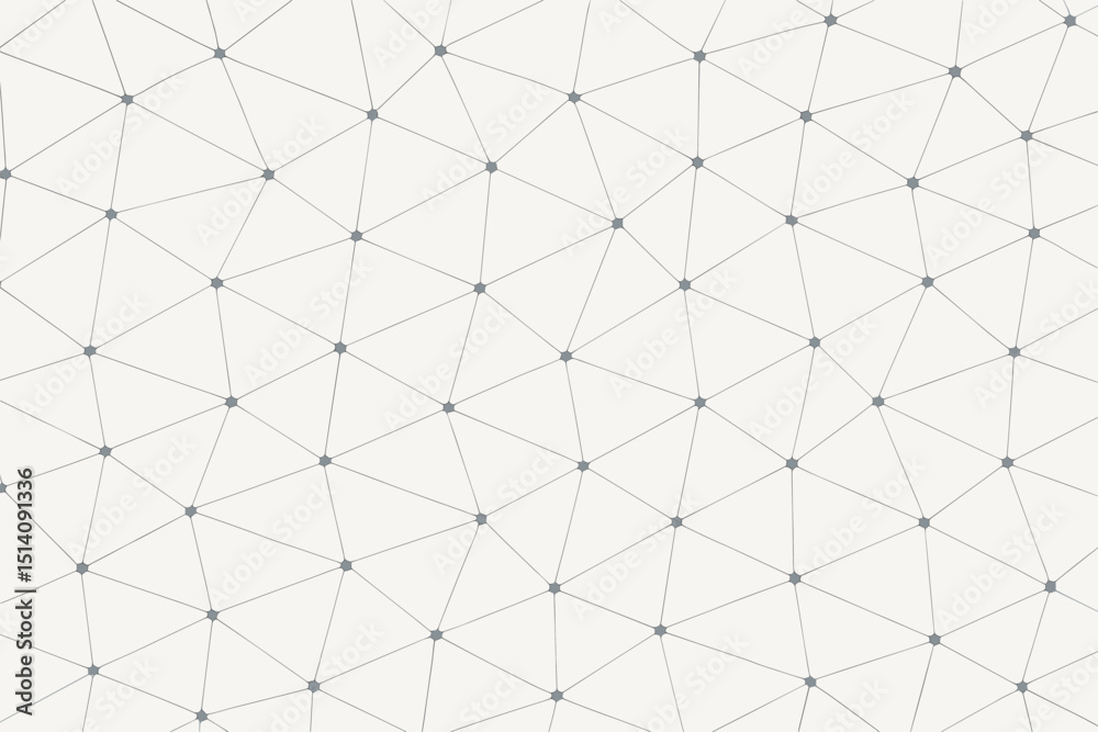 Poster seamless geometric pattern vector. abstract network background with interconnected dots and lines fo