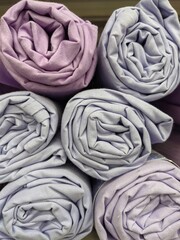 Obraz premium pile of colorful fabrics