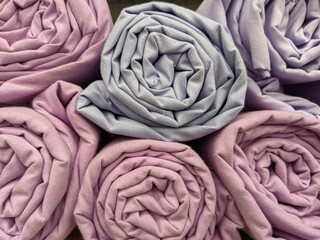 Obraz premium close up of color fabric