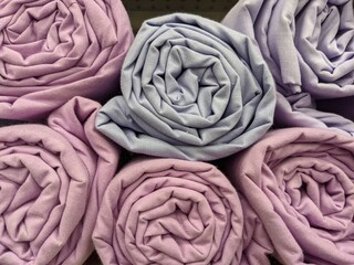 Obraz premium close up of color fabric