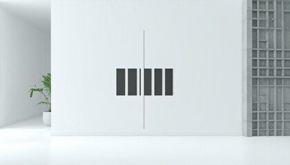 Minimalist Interior with Geometric Accents