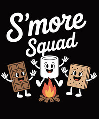 S'more Squad Camping Smores Kawaii S'mores