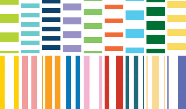 Cabana stripe series. Set of 18 seamless repeating patterns for use on fabric, apparel, decor, paper products and more. Simple, classic, colorful. EPS file has global colors for easy color changes. 
