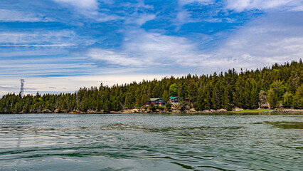 Saint andrews in canada in new Brunswick bay atlantic ocean