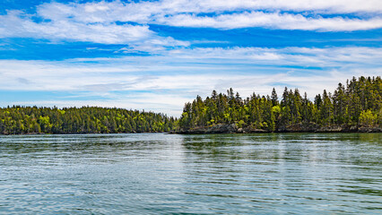 Saint andrews in canada in new Brunswick bay atlantic ocean