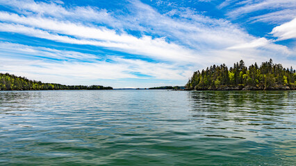 Saint andrews in canada in new Brunswick bay atlantic ocean