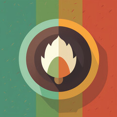 Hop Icon Flat Design, Brewing, Beer, Ale, and Lager Symbol