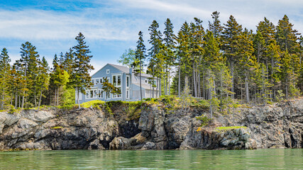 Saint andrews in canada in new Brunswick bay atlantic ocean