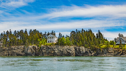 Saint andrews in canada in new Brunswick bay atlantic ocean