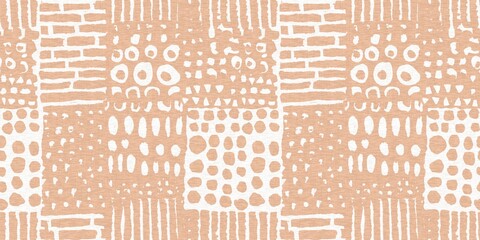 Gender neutral baby nursery decor trim. Sketch border in decorative kid fashion swatch. Calm minimal shape seamless pattern edge. 