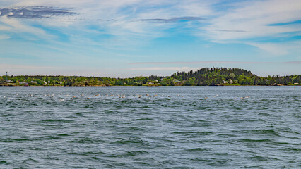 Saint andrews in canada in new Brunswick bay atlantic ocean