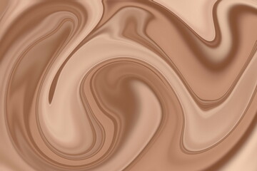 Swirling mocha mousse liquid texture background. Abstract swirling mocha and chocolate liquid texture, perfect for food, cosmetic, or artistic backgrounds.