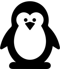 penguin with heart