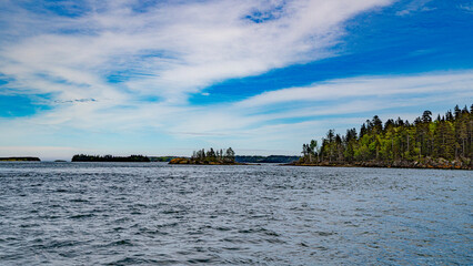 Saint andrews in canada in new Brunswick bay atlantic ocean