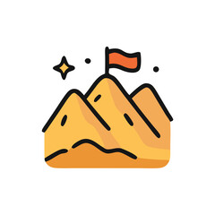sacred journey Icon– Flat Adventure Symbol