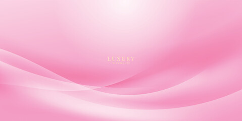 Luxury modern pink wave background, modern vector illustration