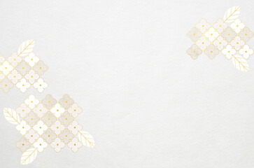 Abstract hydrangea patterned background. Modern designed Japanese washi paper texture.	
