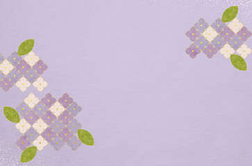 Abstract hydrangea patterned background. Modern designed Japanese washi paper texture.	