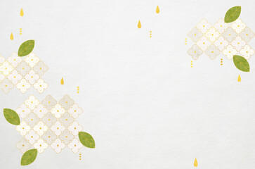 Abstract hydrangea patterned background. Modern designed Japanese washi paper texture.	