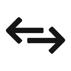 Graphic representation of left and right arrows designed for vector use suitable for various graphic projects enhancing visual direction and flow