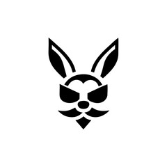 Unique collection features fashionable bunny faces wearing sunglasses in a contemporary art style highlighting playful creativity and modern design elements