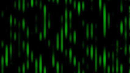Green neon sci-fi line with glowing abstract design on dark futuristic background